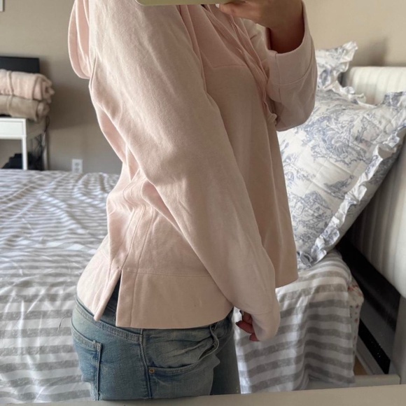 LOFT Women's Pink Hoodie - Picture 3 of 3